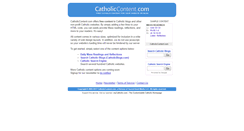Desktop Screenshot of catholiccontent.com