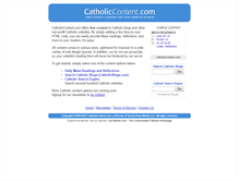 Tablet Screenshot of catholiccontent.com